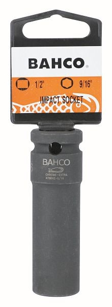 Bahco 1/2" Kraft-Steckschlüssel-Einsatz, 6kant, lang, SW 1 1/16", SB-Verpackung, SBK7806Z-1.1/16