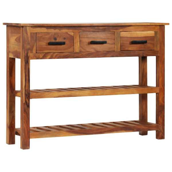 vidaXL Sideboard mit 3 Schubladen 110x30x80 cm Massivholz Akazie, 338032