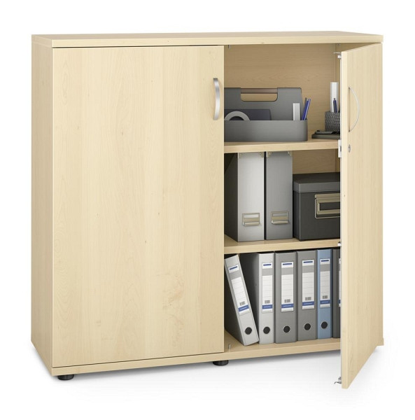 Deskin Flügeltürenschrank MULTI M pro, Dekor: Ahorndekor, BxHxT: 1200 x 1140 x 420 mm, 250783