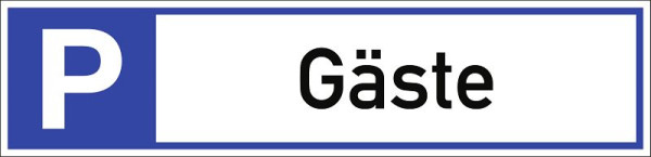 Moedel Parkplatzreservierer Gäste, Aluminium, 460x110 mm, 108103