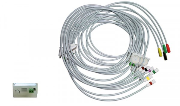 GE Healthcare 10-adrige Elektroden-Saugleitung, zu GE / Hellige KISS, 38401590