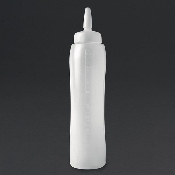 Araven klare Soßenflasche 1L, Polyethylen, CW123, 8411777013797