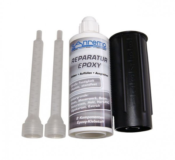 Sanremo Reparatur Epoxy 140ml + 2 Mischdüsen + Auspressstössel, REP140