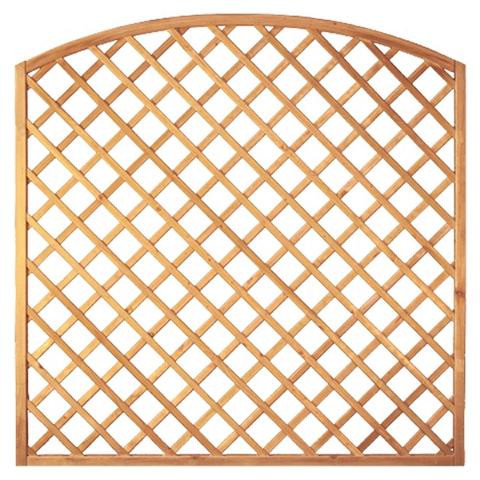 T&J Bogen-Rankzaun-Serie 180 x 180/160 cm, MW 10 x 10 cm, Rahmen 45/45 mm, kdi grün, Leisten 12 x 30 mm, genagelt, 12201