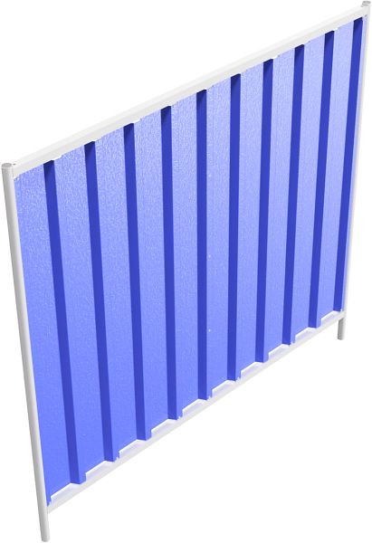 Schake Mobilzaun Trapez, Blechbeschichtung: blau, Höhe: 2,0 m, 3B2022B