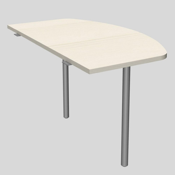 Deskin Anbautisch MODUL, Ahorndekor, 1200 x 700 x 745 mm, 272850