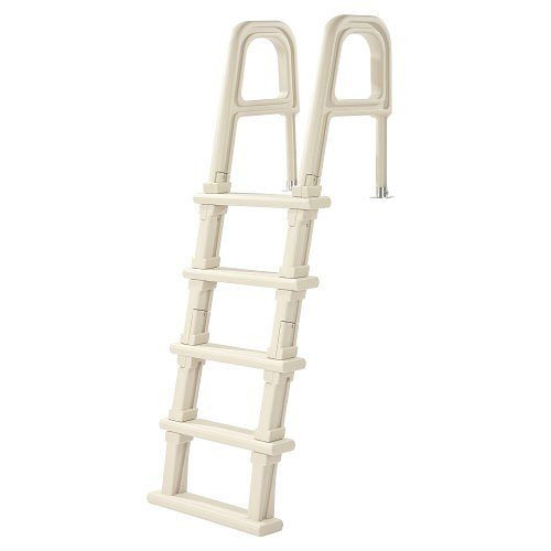 VEVOR Poolleiter, 75° geneigte 5-Stufen-Treppe, Doppelhandlauf, 136kg Tragkraft, für 122–137cm eingebaute/oberirdische Pools, DXYCTTBGGSLBDVP4TV0