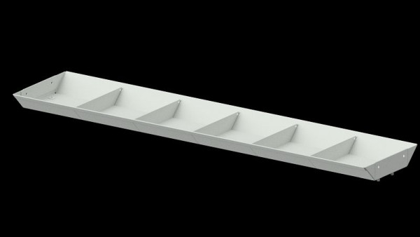 ANKE Werkbänke Ablage oben Systemaufbau, 1120 x 49 mm (AM 1081), RAL 7035, 960.850