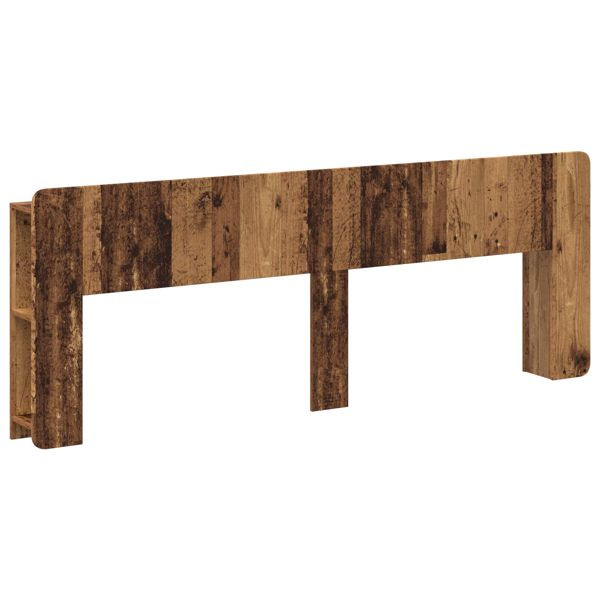 vidaXL Kopfteil Schrank mit Speicher Altholz Holzwerkstoff, 8001235