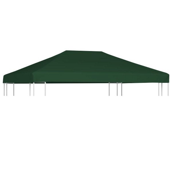 vidaXL Pavillondach 310 g/m² 4x3 m Grün, 44785, 8718475704973