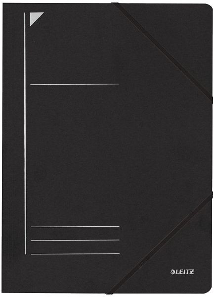 LEITZ 3980 Eckspanner, A4, 250 Blatt, Pendarec-Karton (RC), schwarz, 3980-00-95