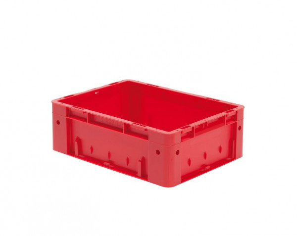 LA-KA-PE VTK 400/145-0, Euro-Schwerlast-Behälter, rot, Wände und Boden geschlossen, VE: 4 Stück, 17514 02 01