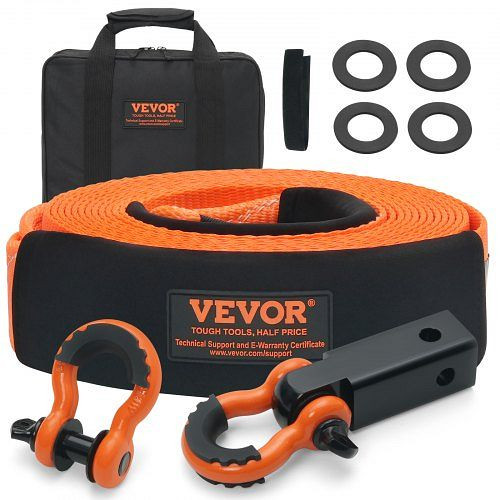 VEVOR Abschleppseil für Autos, 36000 lbs, 30 ft 3 in, für den Notfall, strapazierfähig, DZNL3IN30FTC2VVOJV0