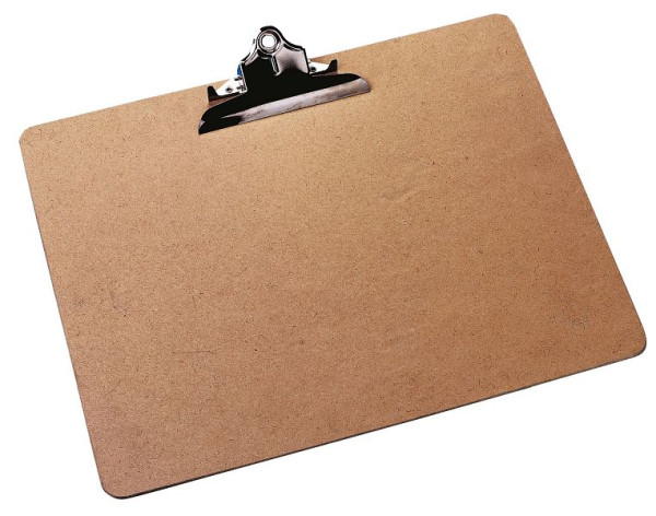 Q-Connect Klemmbrett - A3 quer, Holz, braun, KF01305, 5705831013056