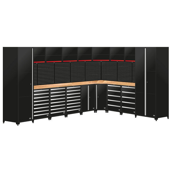 RepTools 9-Module-Schrankwand aus Metall, Länge 4276 x 3169 mm, XXL-118804