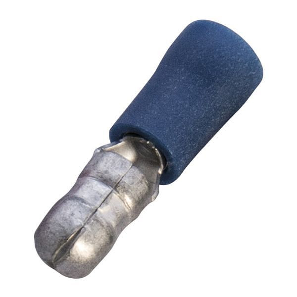 Haupa Rundstecker blau isoliert 1,5-2,5/4 mm, VE: 100 Stück, 260449