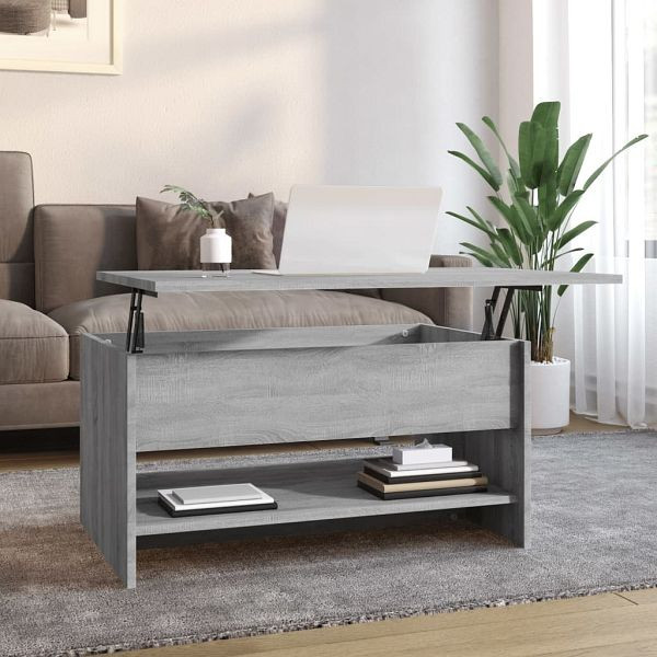 vidaXL Couchtisch Grau Sonoma 80x50x40 cm Holzwerkstoff, 819297
