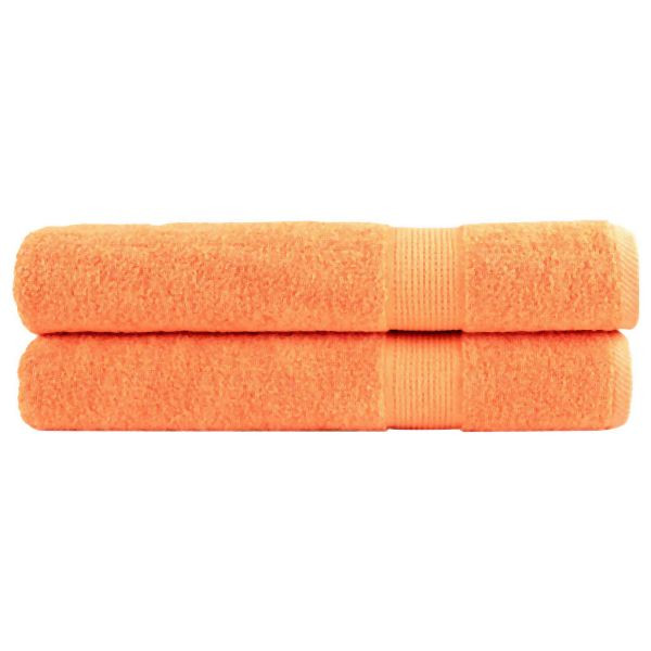 vidaXL Premium-Saunatücher SOLUND 2 Stück Orange 80x200 cm 600 g/m², 137386