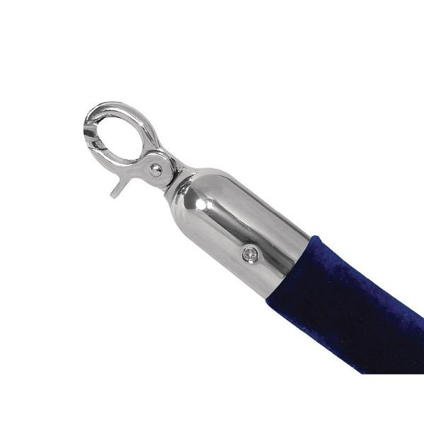 Bolero Absperrkordel blau-Zink, 1,5 m, weich strukturiert, U917