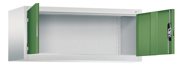 C+P Aufsatzschrank Acurado, H500xB1200xT500mm, Farbe: Lichtgrau / Resedagrün, Muldengriff, 9484-000 S10246