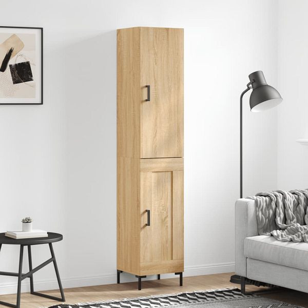 vidaXL Highboard Sonoma-Eiche 34,5x34x180 cm Holzwerkstoff, 3199108