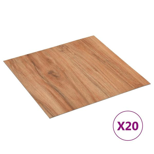 vidaXL PVC-Fliesen Selbstklebend 20 Stück 1,86 m² Holz-Optik, 330163