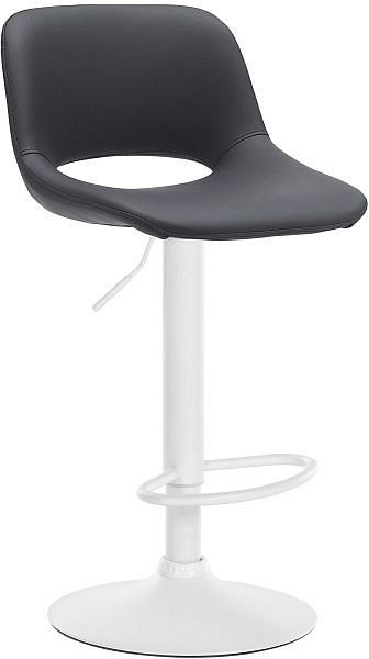 CLP Barhocker Camden Kunstleder weiß, schwarz, 324143