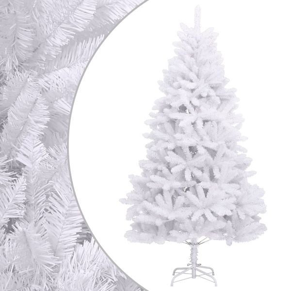 vidaXL Künstlicher Weihnachtsbaum Klappbar mit Ständer Weiß 300 cm, 357790