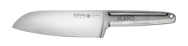 KUKKO Santokumesser mit Stahlgriff, 160 mm Klingenlänge, 90-105-160