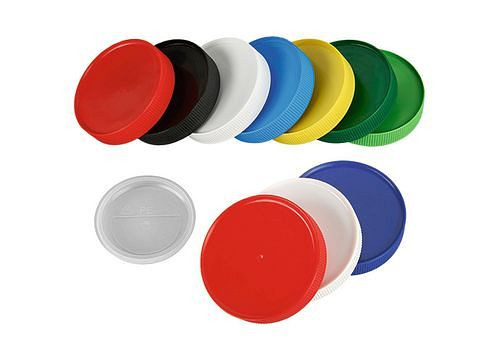 DENIOS Schraubverschluss für 90 mm, PE-HD, inkl. Dichtung, schwarz, VE: 12 Stück, 281934