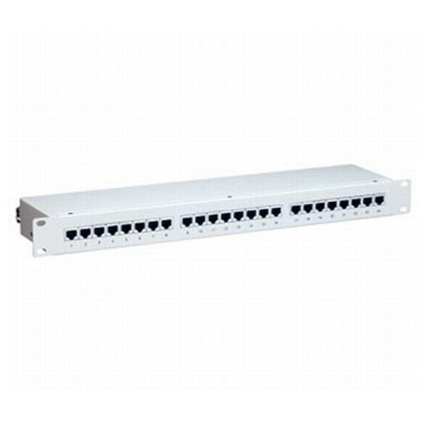 Dönges Patchpanel 24 x RJ45, 19", 1HE, Cat-6, RAL7035, TOP, 102692