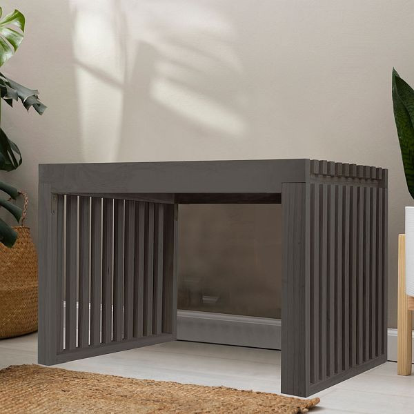 HOME DELUXE Sitzbank aus Holz LORA Schwarz, 78 cm, 72641