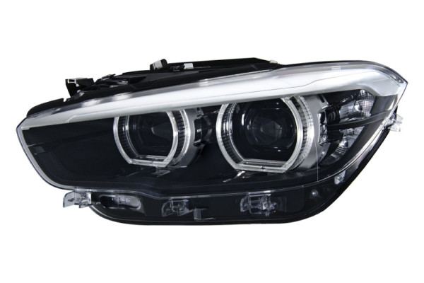 HELLA LED-Hauptscheinwerfer, für u.a. BMW 1', F20 / F21 LCI, schwarz, ECE, für Rechtsverkehr, links, 1EX 011 930-911