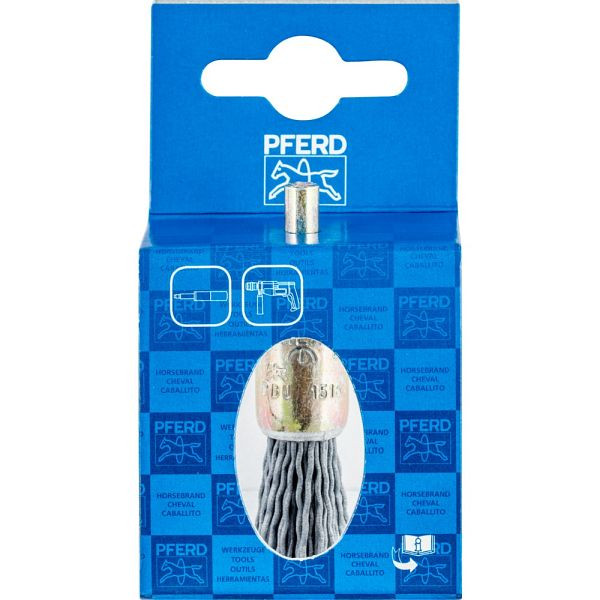 Pferd Pinselbürste mit Schaft, ungezopft POS PBU 1516/6 SiC 180 0,90, VE: 10 Stück, 43704004