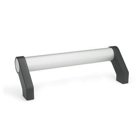 Ganter Rohrgriffe, Aluminium / Zink-Druckguss (GN 333-28-400-A-EL), VE: 5 Stück, 333-28-400-A-EL