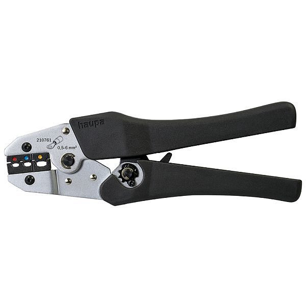 Haupa Crimpzange isolierte Kabelschuhe, Ovalpressung, 210761