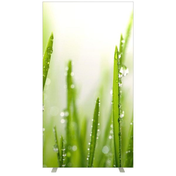 Deskin Stellwände NAPLES, Stoff schwer entflammbar, Gräser, H x B 1740 x 1600 mm, 289030