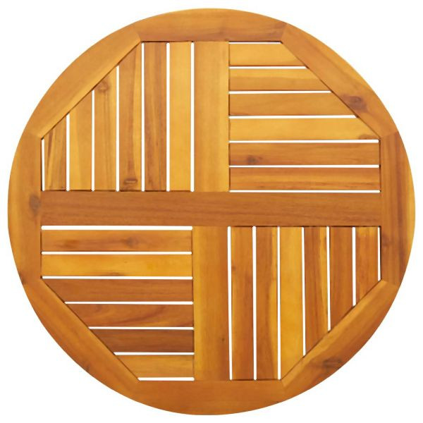 vidaXL Tischplatte Ø70x2 cm Rund Massivholz Akazie, 4004249