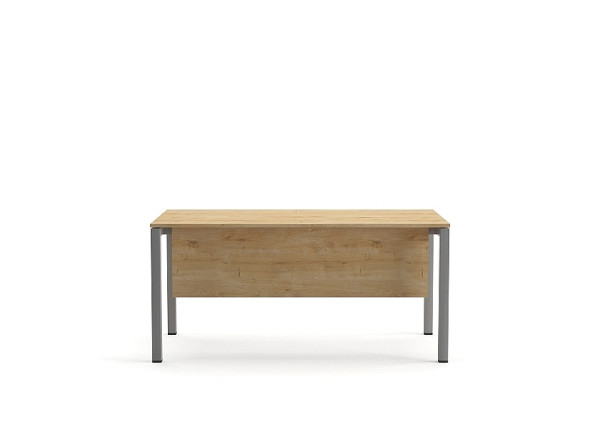 Mades Schreibtisch Tetra, 160 x 80 x 75 cm, Saphir Eiche Dekor/silber RAL 9006, 152.FRN.51.16.160.01
