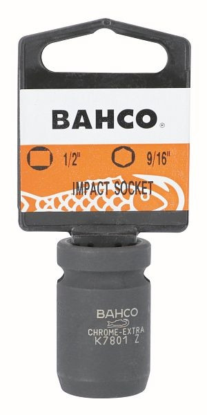 Bahco 1/2" Kraft-Steckschlüssel-Einsatz, 6kant, SW 1", SB-Verpackung, SBK7801Z-1