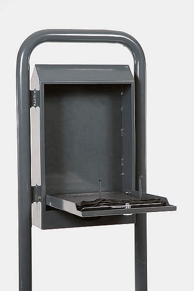 Renner Beutelspender für Hundekotbeutel inkl. Rohrrahmen Aufschrauben, Volumen 1.000 Beutel, feuerverzinkt, pulverbeschichtet, kobaltblau, 7077-20PB 5013