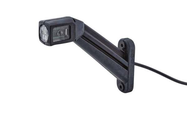 HELLA Umrissleuchte, LED, 12/24V, Kabel: 3000mm, Stecker: Flachsteckhülse, 2-polig, links/seitlicher Anbau, 2XS 011 744-031