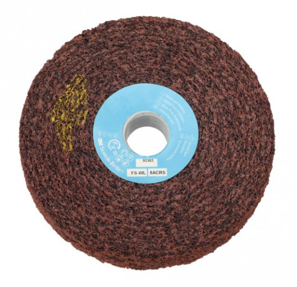 3M Scotch-Brite Kompaktscheibe FS-WL, 203,2 mm, 50,8 mm, 76,2 mm, Härte 6, S, fein, VE: 2 Scheiben, 7000028492