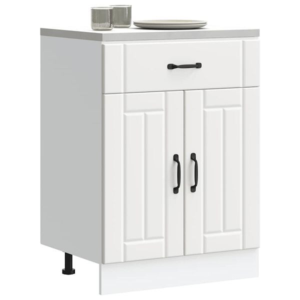 vidaXL Küchen-Unterschrank Lucca Weiß Holzwerkstoff, 853727