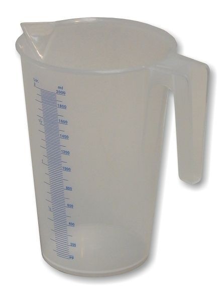 MATO Kunststoff-Flüssigkeitsmessbecher, graduiert Typ J-PP 200 2 Liter, 3330026