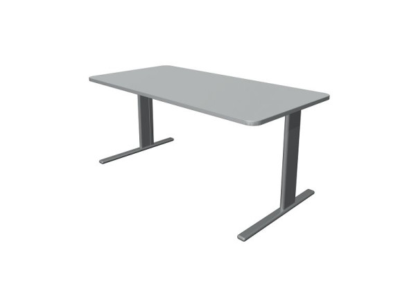 Kerkmann Schreibtisch Unic B 1600 x T 800 x H 750 mm, lichtgrau, (Montage), 11333611-1