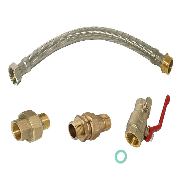 ewuaqua Pumpen-Anschluss-Set 1" für selbstansaugende Pumpen, 10574