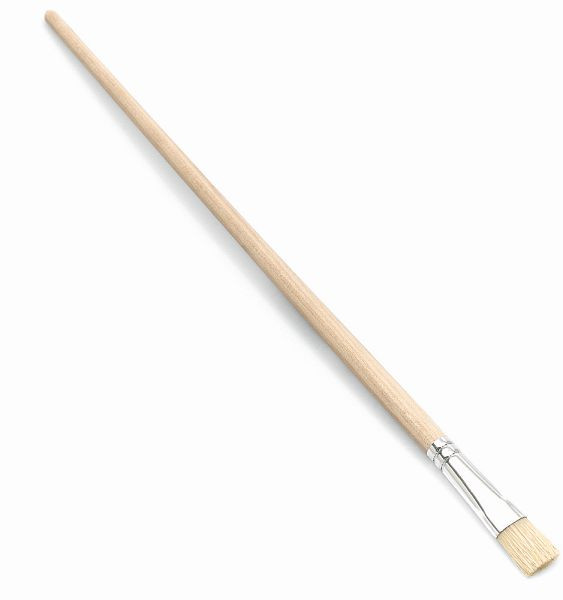 Nölle Gussowpinsel Chinaborste Größe 14, reine helle Chinaborste, Zwinge Weißblech, VE: 12 Stück, 160514