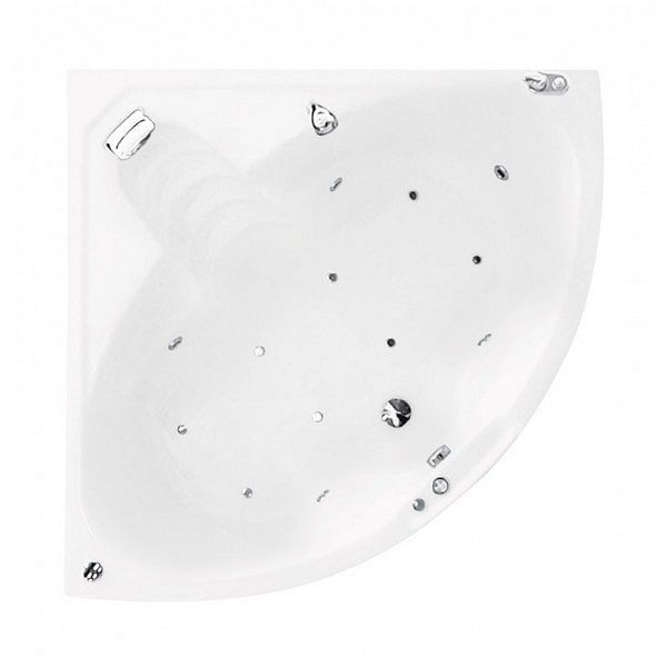 Sanotechnik Eckbadewanne Riviera mit System Power De Luxe, 259005