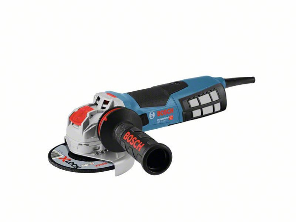 Bosch Winkelschleifer GWX 19-125 S, 1900-W, X-LOCK, mit Zusatzhandgriff, Schutzhaube, 06017C8002
